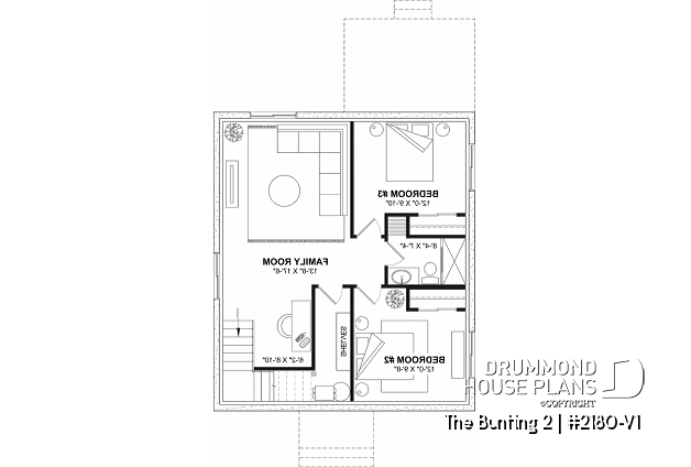 Finished basement (Optional $) - Compact and charming Cape Cod style home, bench seat in kitchen, optional finished basement ($), affordable  - The Bunting 2