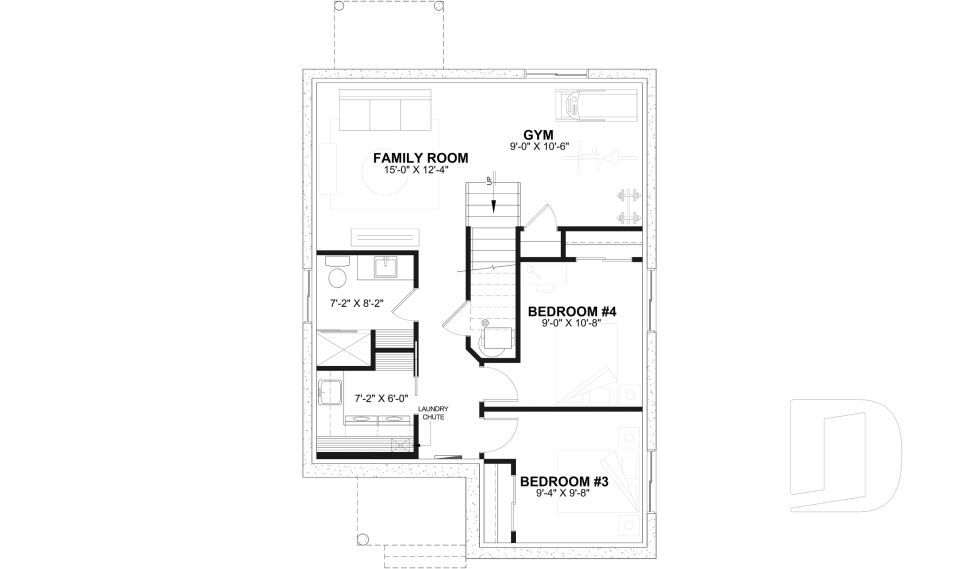 Finished basement (Optional $) -  - Lova