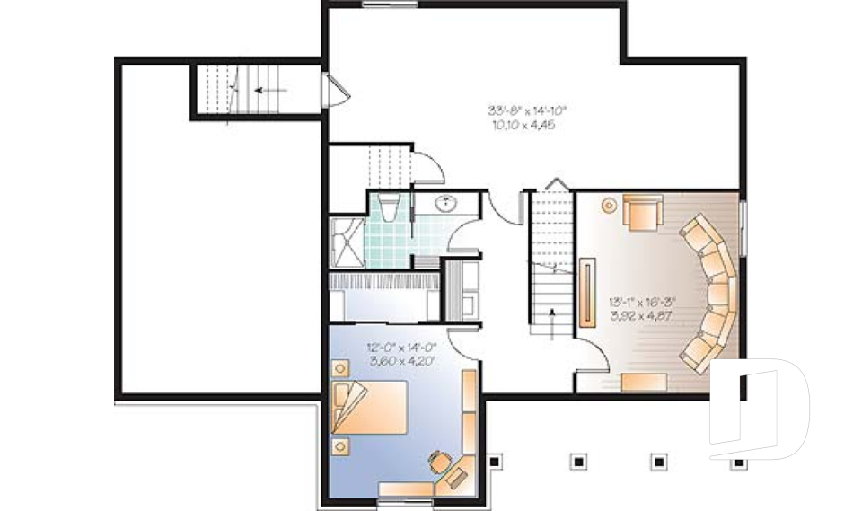 Finished basement (Optional $) -  - Dryden2