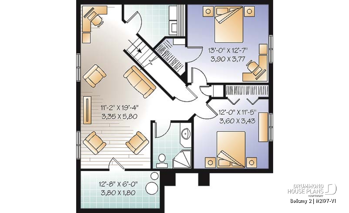 Basement - Manor style single storey, 4 bedroom with second living room - Bellamy 2