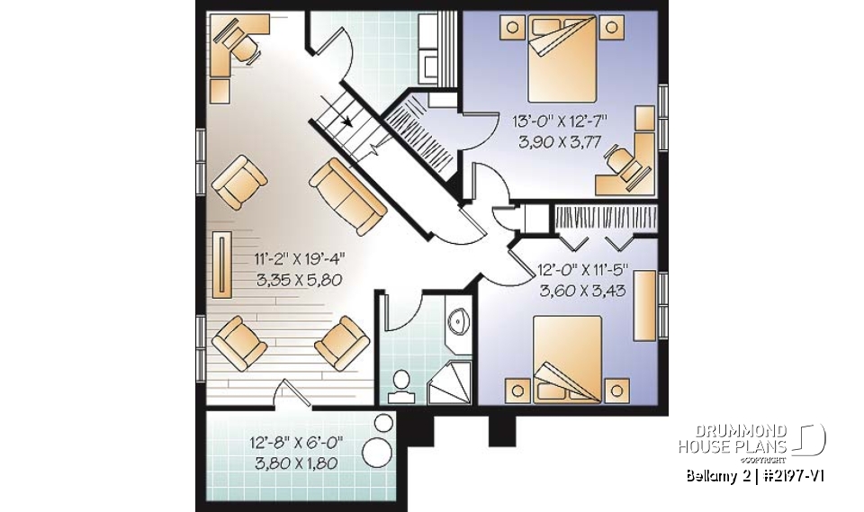 Basement - Manor style single storey, 4 bedroom with second living room - Bellamy 2