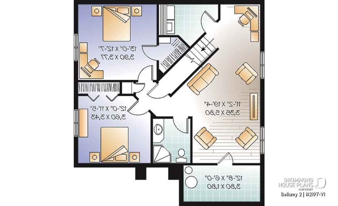 Basement - Manor style single storey, 4 bedroom with second living room - Bellamy 2