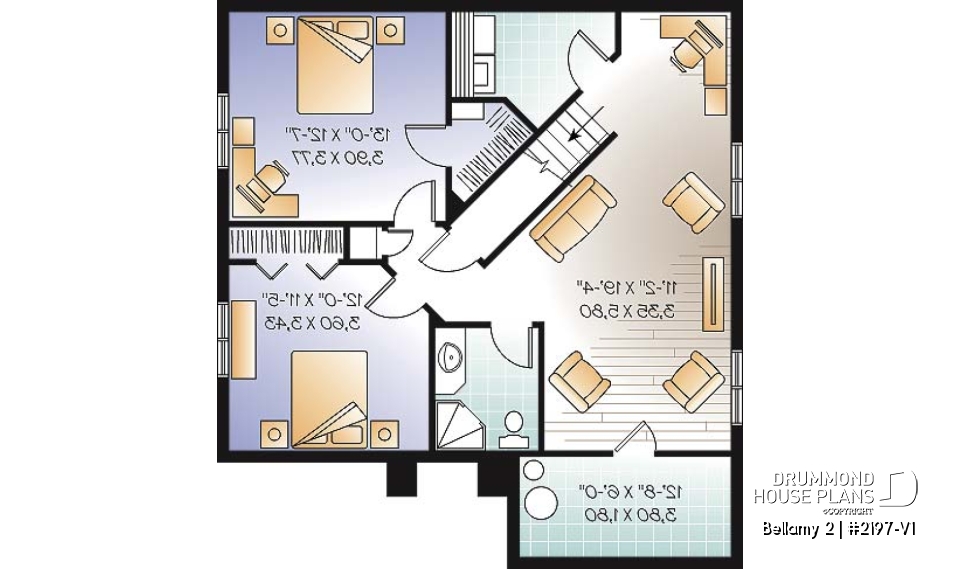 Basement - Manor style single storey, 4 bedroom with second living room - Bellamy 2