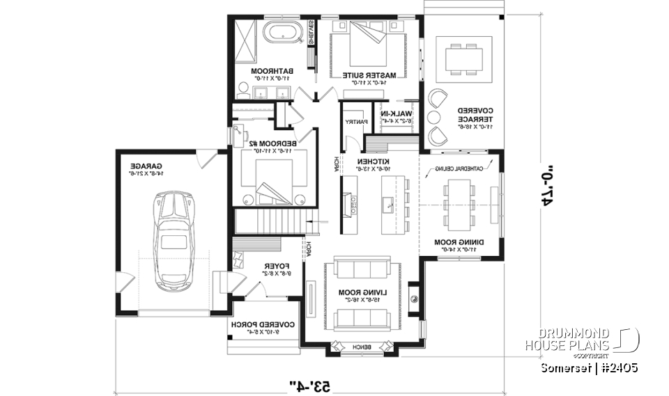 1st level - Modern Farmhouse Bungalow with Covered Terrace, Garage and Flexible Lower Level - Somerset