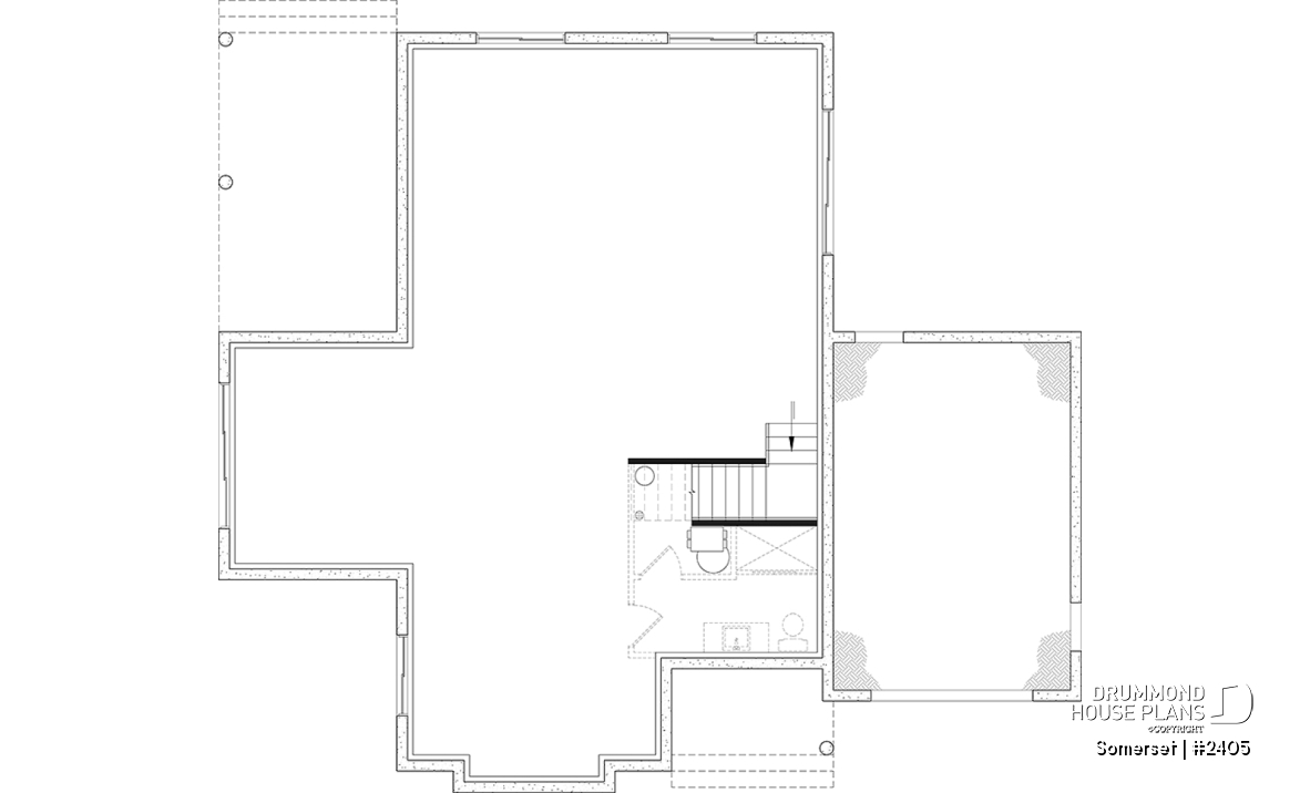 Unfinished basement - Modern Farmhouse Bungalow with Covered Terrace, Garage and Flexible Lower Level - Somerset