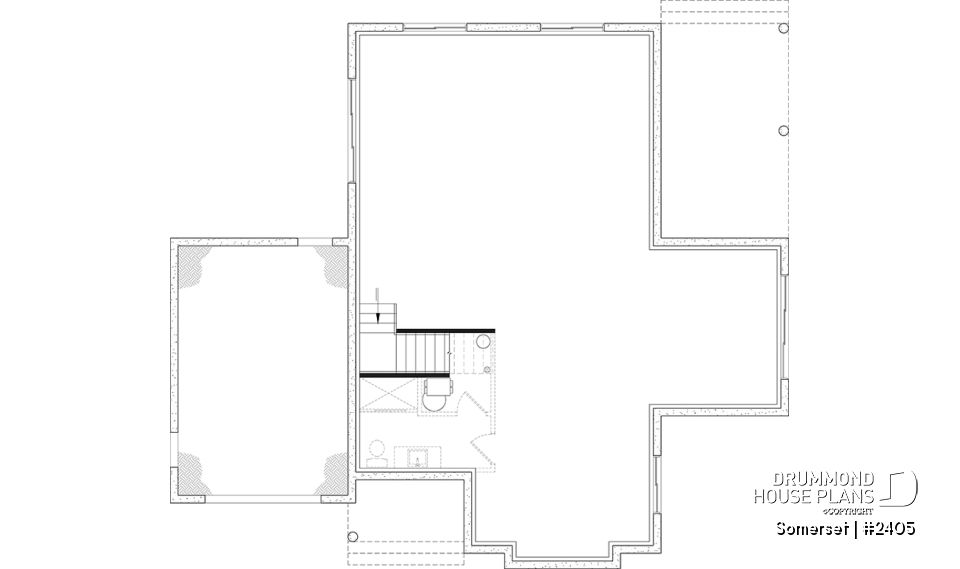 Unfinished basement - Modern Farmhouse Bungalow with Covered Terrace, Garage and Flexible Lower Level - Somerset