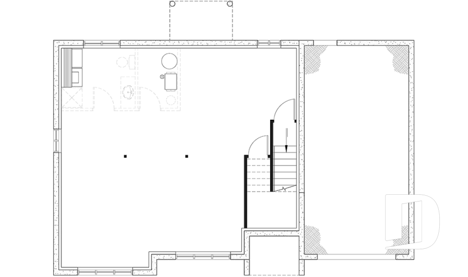 Unfinished basement -  - Madeline