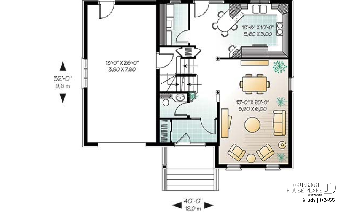 1st level - European inspired cottage with large flex room above garage, walk-in in master bedroom, large family bathroom - Kiludy