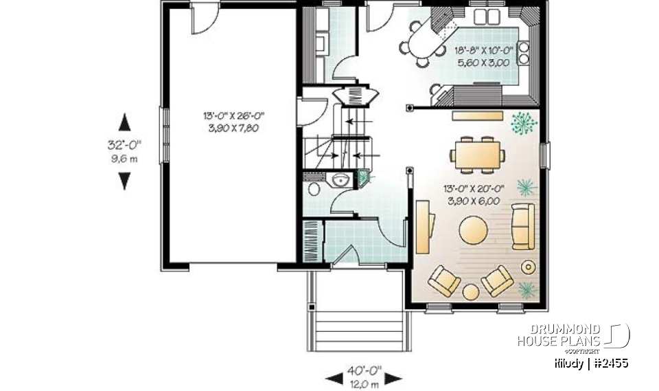 1st level - European inspired cottage with large flex room above garage, walk-in in master bedroom, large family bathroom - Kiludy