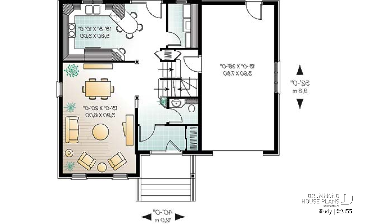 1st level - European inspired cottage with large flex room above garage, walk-in in master bedroom, large family bathroom - Kiludy