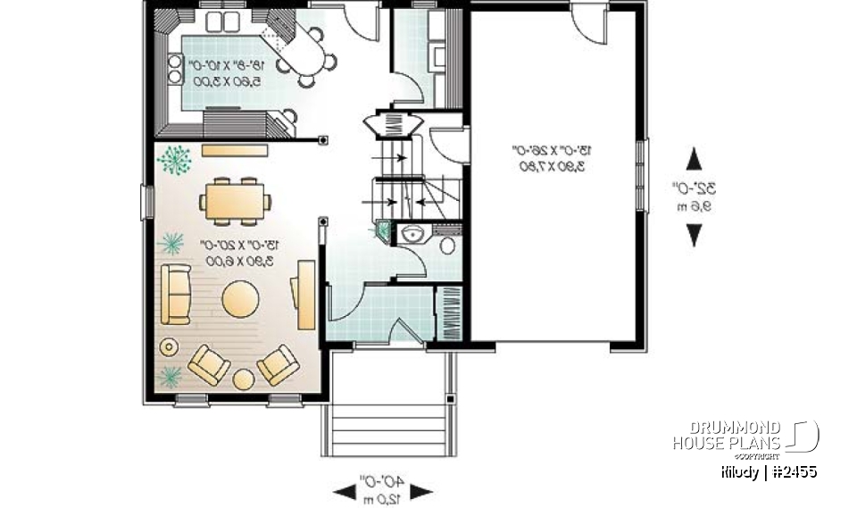 1st level - European inspired cottage with large flex room above garage, walk-in in master bedroom, large family bathroom - Kiludy