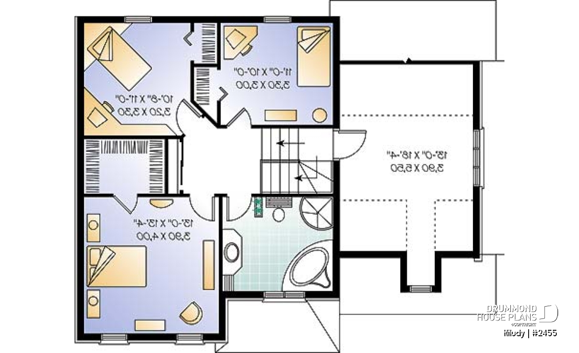 2nd level - European inspired cottage with large flex room above garage, walk-in in master bedroom, large family bathroom - Kiludy