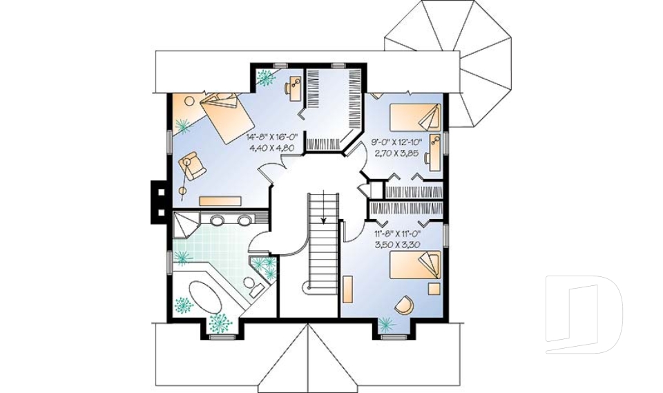 2nd level -  - Lilas