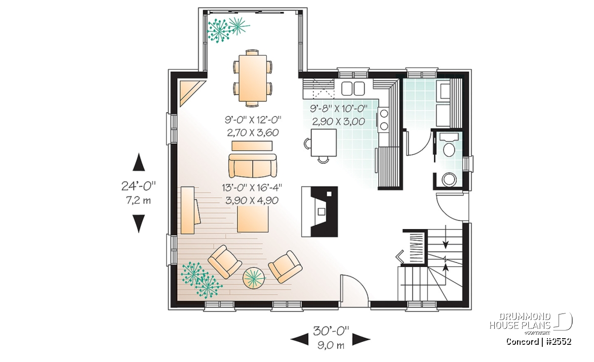 1st level - Rustic 2 bedroom home with an open kitchen, dining and living concept, very charming dormers &amp; large fireplace - Concord