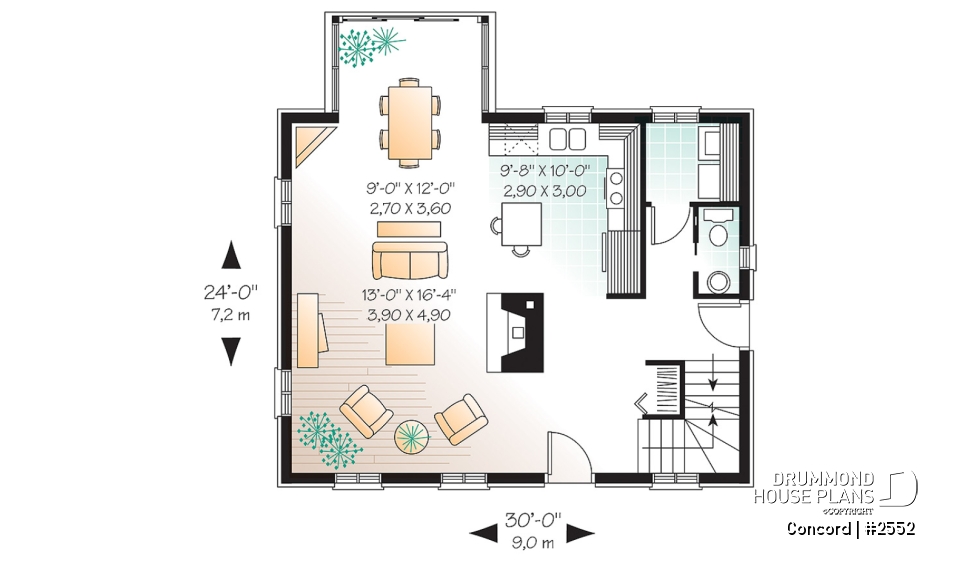 1st level - Rustic 2 bedroom home with an open kitchen, dining and living concept, very charming dormers &amp; large fireplace - Concord