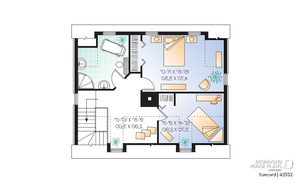 2nd level - Rustic 2 bedroom home with an open kitchen, dining and living concept, very charming dormers &amp; large fireplace - Concord