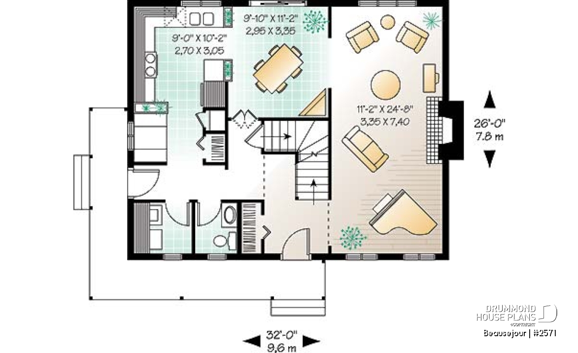 1st level - Charming transitional style 3 bedroom home, kitchen booth, formal dining/living room - Beausejour