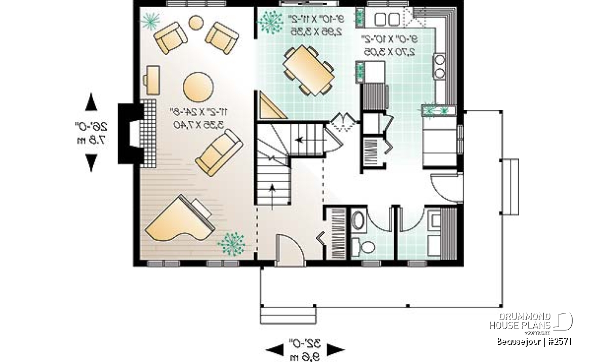 1st level - Charming transitional style 3 bedroom home, kitchen booth, formal dining/living room - Beausejour