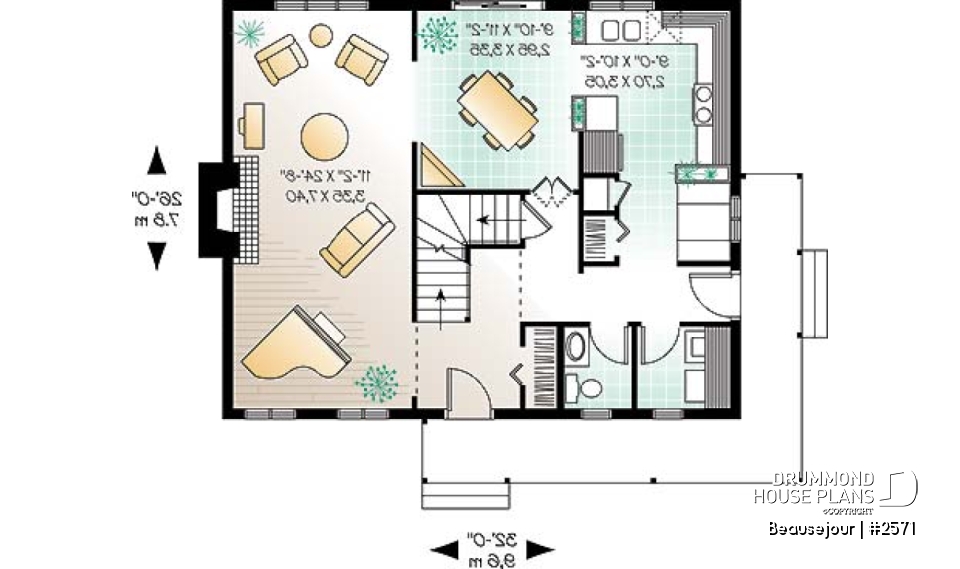 1st level - Charming transitional style 3 bedroom home, kitchen booth, formal dining/living room - Beausejour