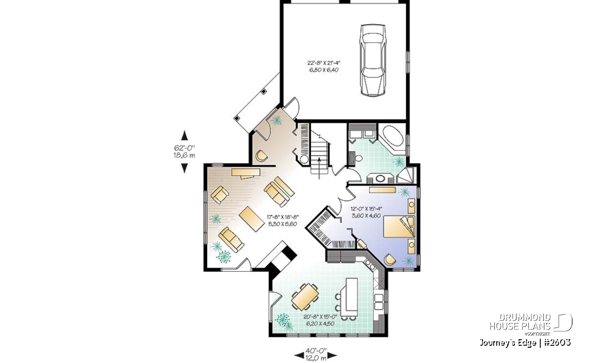 1st level - Panoramic view cottage, 2-car garage, 3 to 4 bedrooms, ensuite with french doors - Journey's Edge