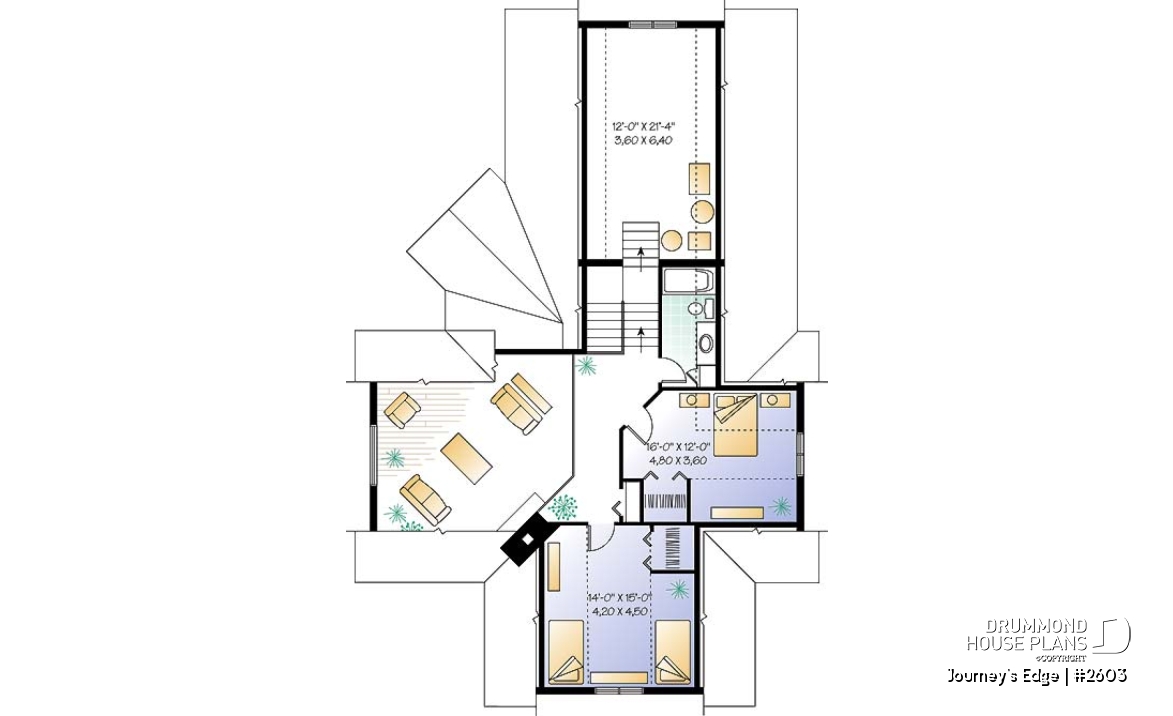 2nd level - Panoramic view cottage, 2-car garage, 3 to 4 bedrooms, ensuite with french doors - Journey's Edge