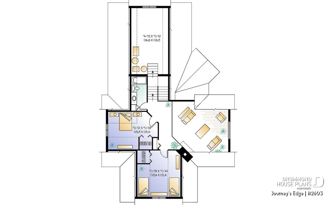 2nd level - Panoramic view cottage, 2-car garage, 3 to 4 bedrooms, ensuite with french doors - Journey's Edge