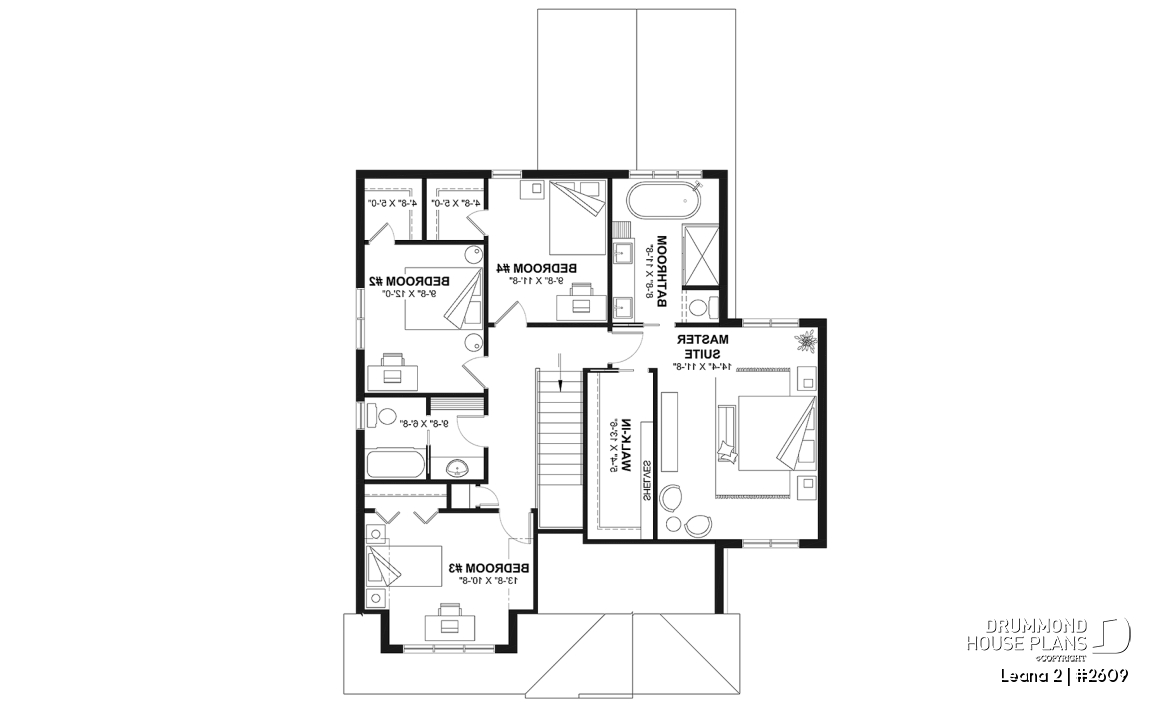 2nd level - House with garage, 3 bedrooms + office, master suite upstairs, wood fireplace and single garage - Leana 2