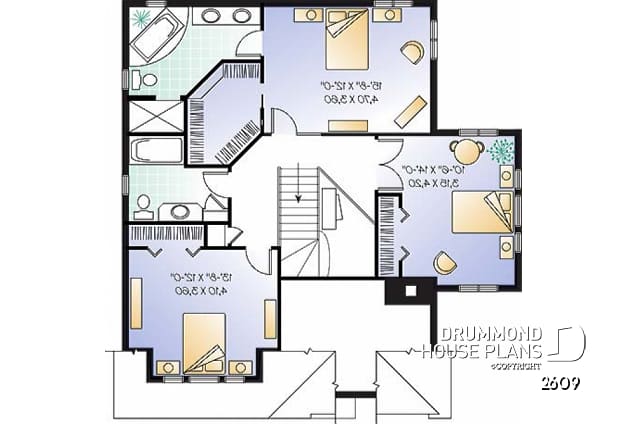 2nd level - House with garage, 3 bedrooms + office, master suite upstairs, wood fireplace and single garage - Leana 2