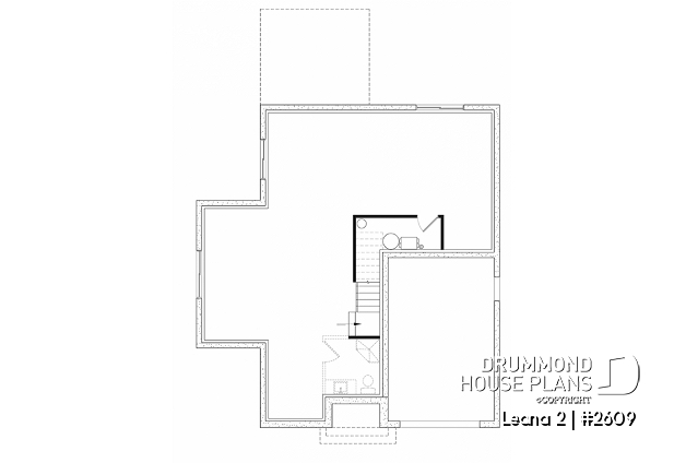 Unfinished basement - House with garage, 3 bedrooms + office, master suite upstairs, wood fireplace and single garage - Leana 2
