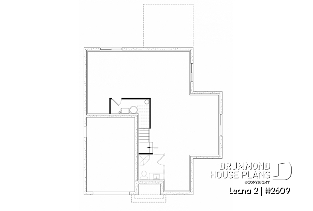 Unfinished basement - House with garage, 3 bedrooms + office, master suite upstairs, wood fireplace and single garage - Leana 2