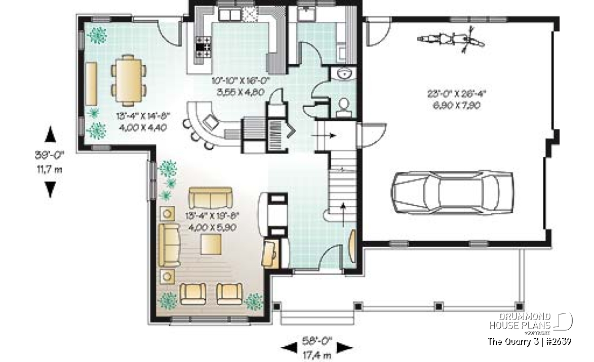 1st level - Elegant Tudor-Style Two-Story Home with Double Garage and Luxurious Primary Suite Design - The Quarry 3