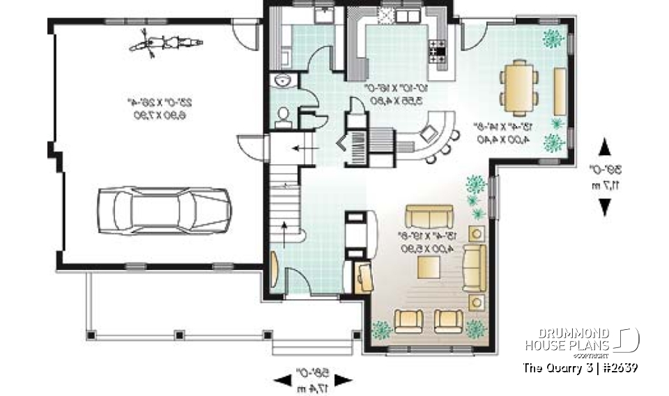 1st level - Elegant Tudor-Style Two-Story Home with Double Garage and Luxurious Primary Suite Design - The Quarry 3