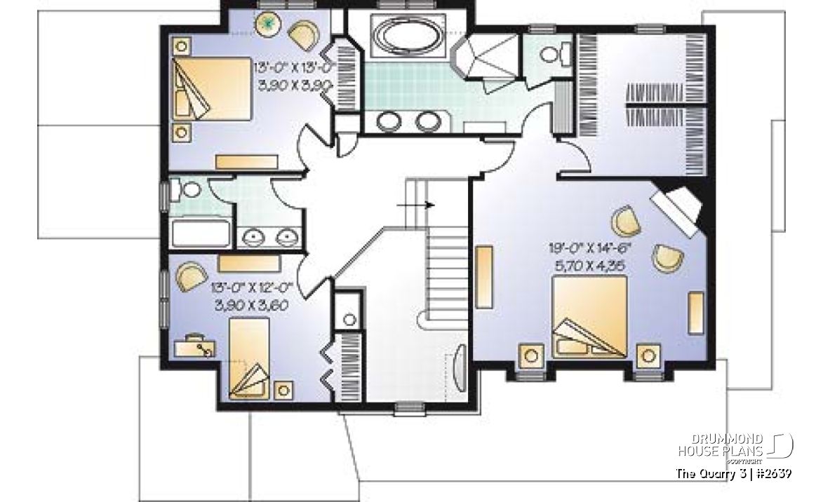 2nd level - Elegant Tudor-Style Two-Story Home with Double Garage and Luxurious Primary Suite Design - The Quarry 3