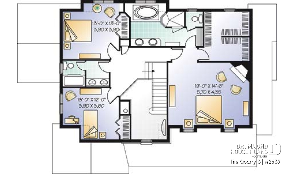 2nd level - Elegant Tudor-Style Two-Story Home with Double Garage and Luxurious Primary Suite Design - The Quarry 3