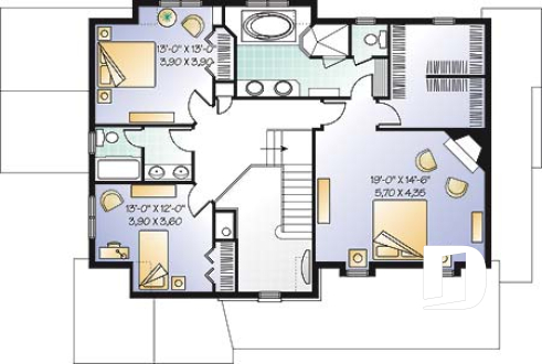 2nd level - Elegant Tudor-Style Two-Story Home with Double Garage and Luxurious Primary Suite Design - The Quarry 3