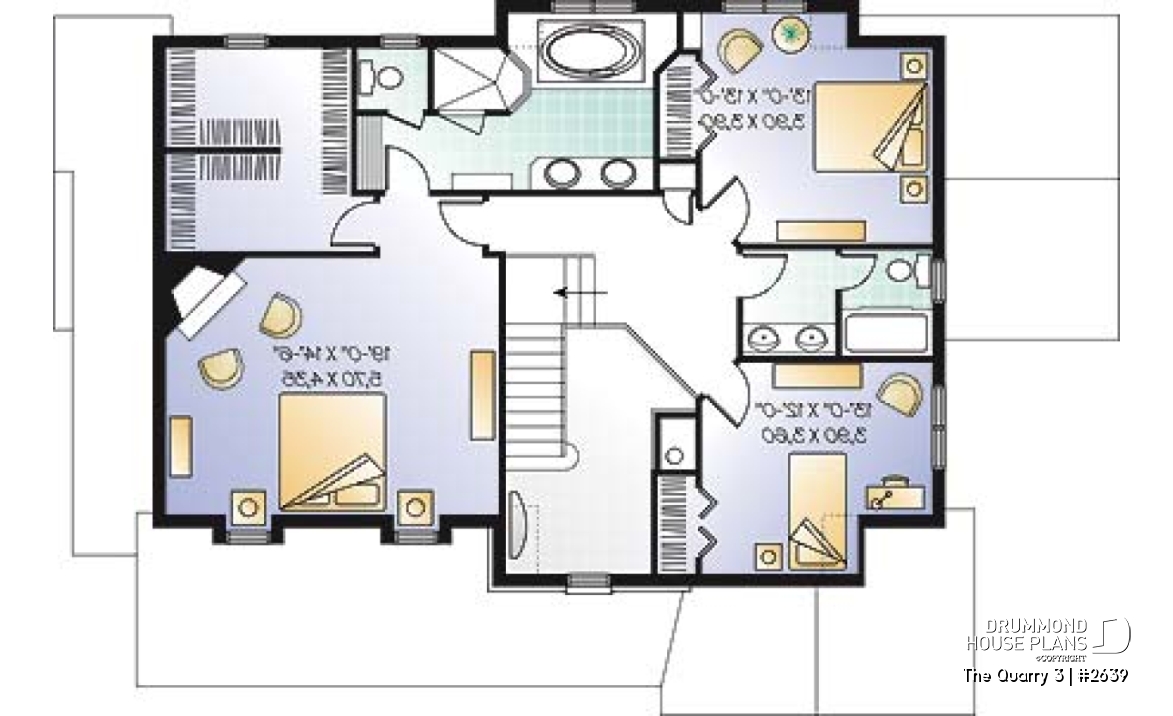 2nd level - Elegant Tudor-Style Two-Story Home with Double Garage and Luxurious Primary Suite Design - The Quarry 3