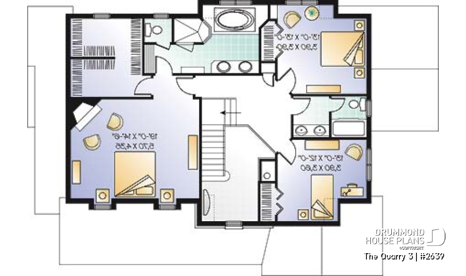 2nd level - Elegant Tudor-Style Two-Story Home with Double Garage and Luxurious Primary Suite Design - The Quarry 3
