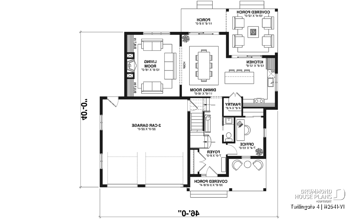 1st level - Spacious 4 to 6 bedrooms floorplan + home office, optional finished basement ($), 2-car garage - Twillingate 4
