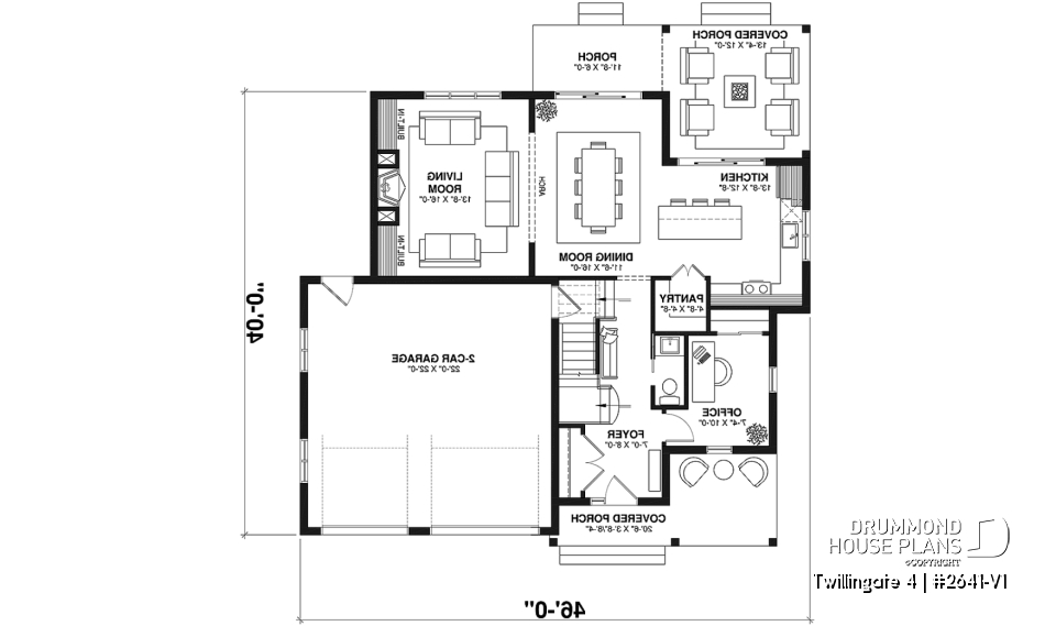 1st level - Spacious 4 to 6 bedrooms floorplan + home office, optional finished basement ($), 2-car garage - Twillingate 4