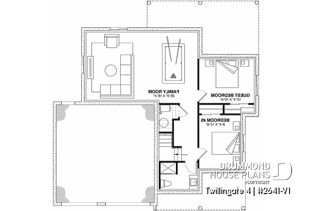Finished basement (Optional $) - Spacious 4 to 6 bedrooms floorplan + home office, optional finished basement ($), 2-car garage - Twillingate 4