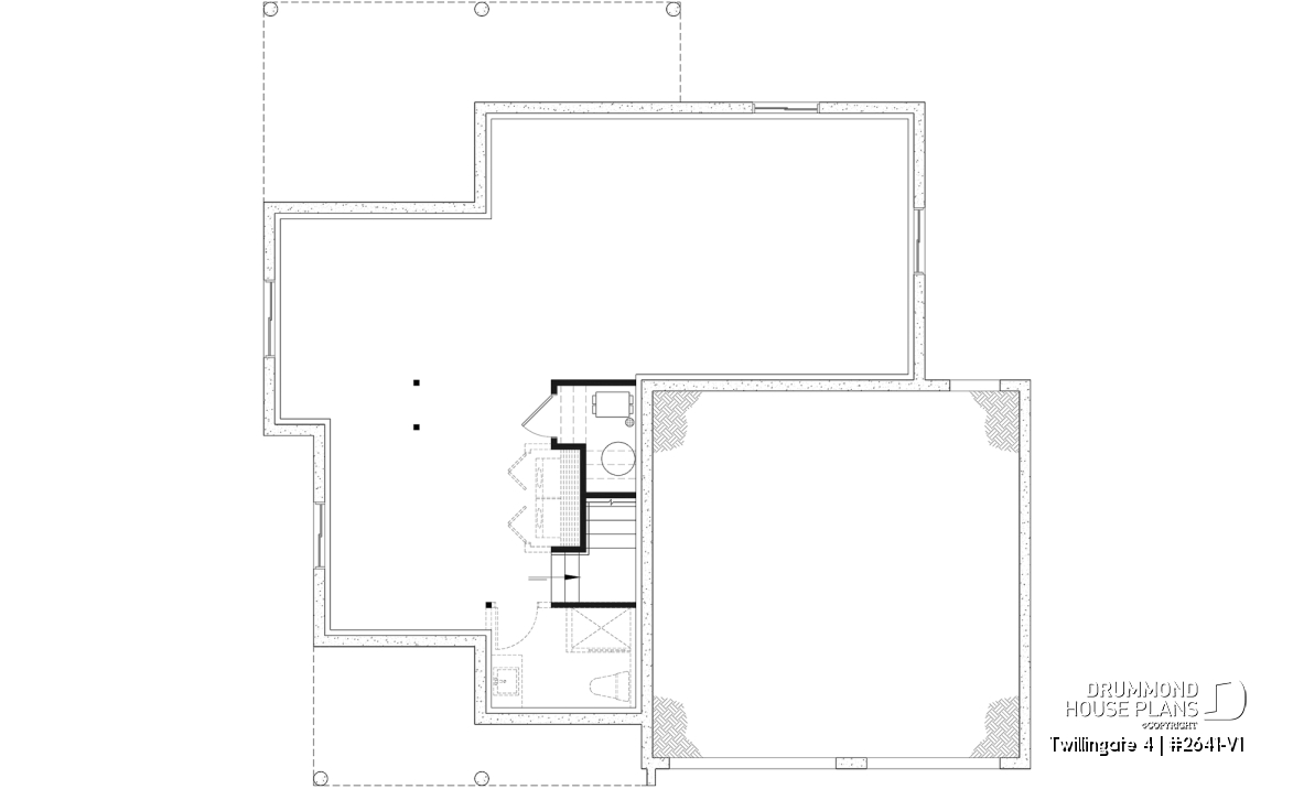 Unfinished basement - Spacious 4 to 6 bedrooms floorplan + home office, optional finished basement ($), 2-car garage - Twillingate 4