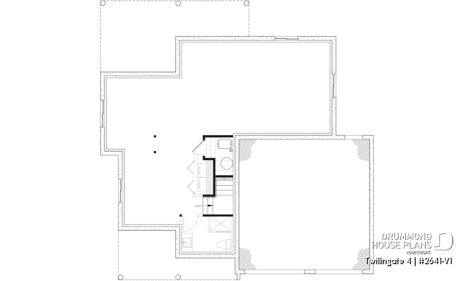 Unfinished basement - Spacious 4 to 6 bedrooms floorplan + home office, optional finished basement ($), 2-car garage - Twillingate 4