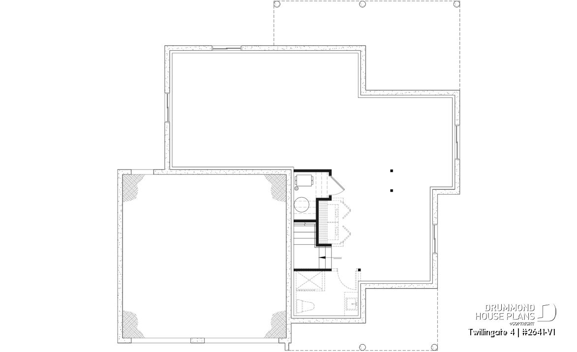 Unfinished basement - Spacious 4 to 6 bedrooms floorplan + home office, optional finished basement ($), 2-car garage - Twillingate 4