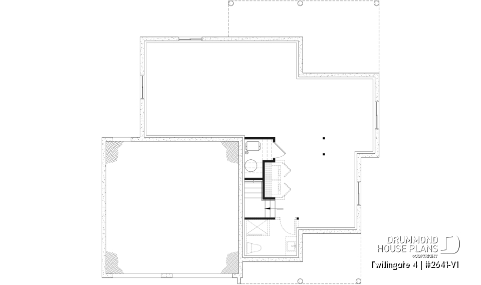 Unfinished basement - Spacious 4 to 6 bedrooms floorplan + home office, optional finished basement ($), 2-car garage - Twillingate 4