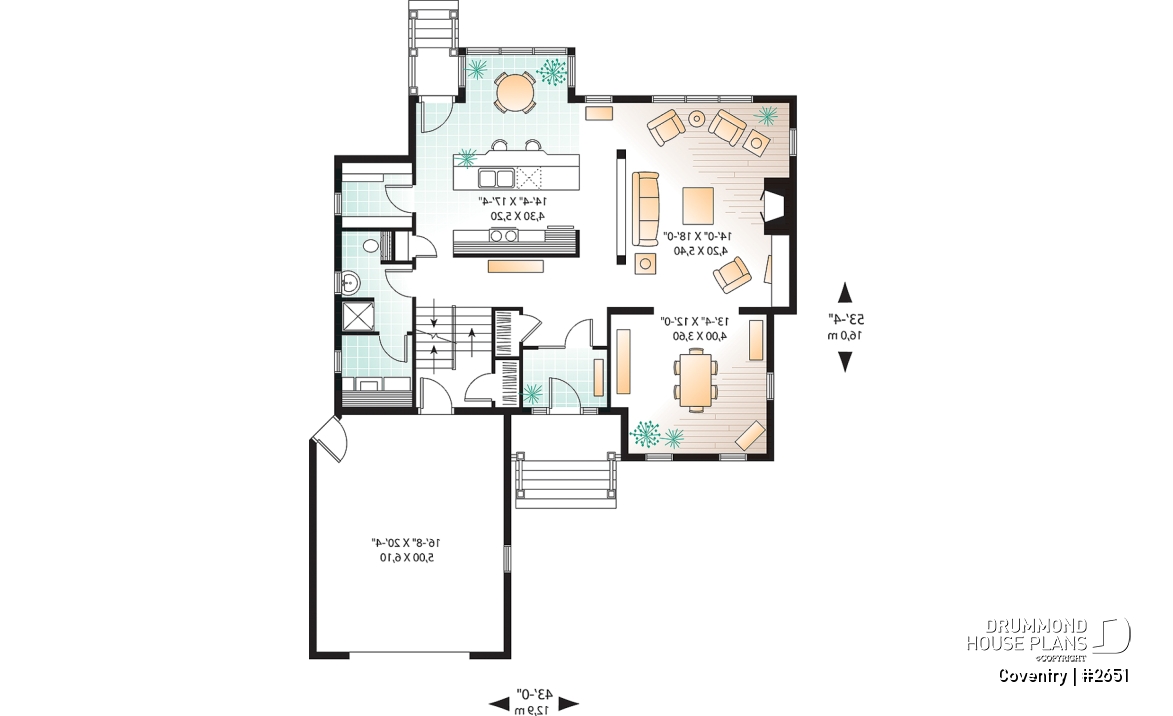 1st level - 2 bedrooms, 2 storey new American cottage with garage, pantry, large living room with fireplace - Coventry