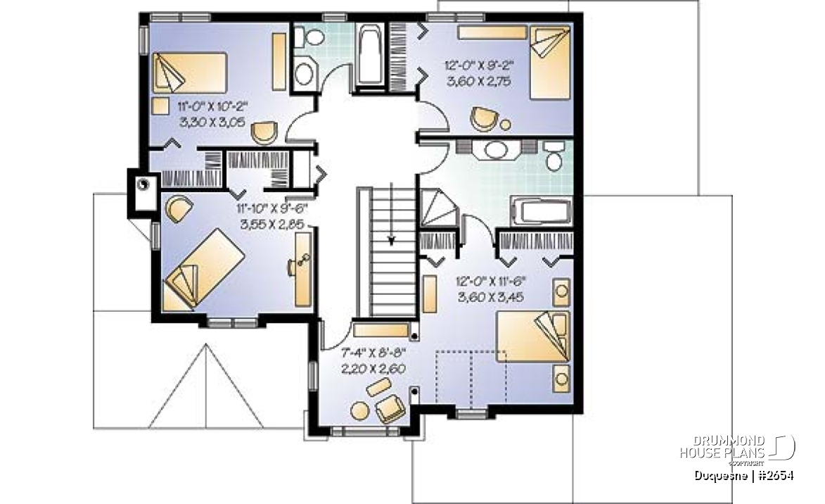 2nd level - Large 4 bedroom family home with master suite and all bedrooms on second floor - Duquesne