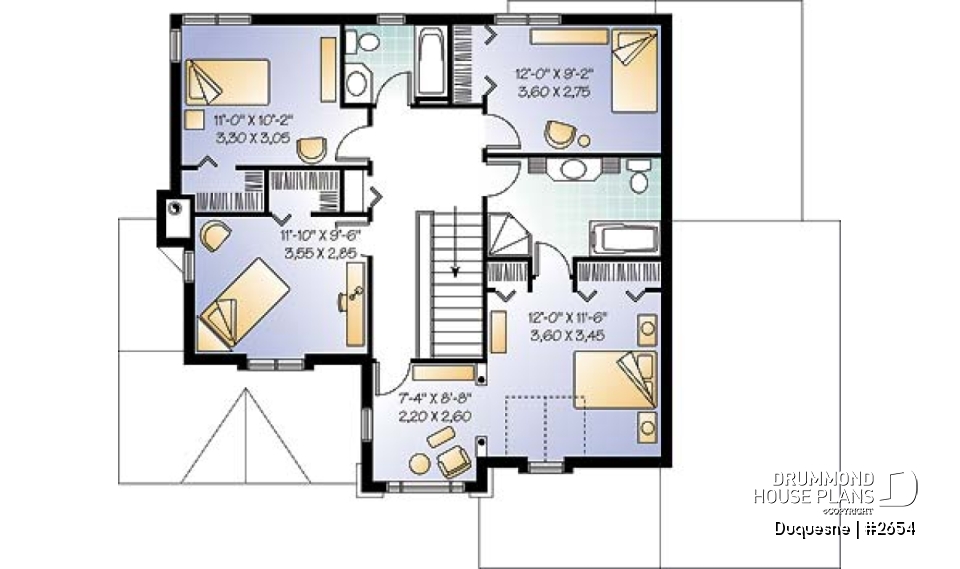 2nd level - Large 4 bedroom family home with master suite and all bedrooms on second floor - Duquesne