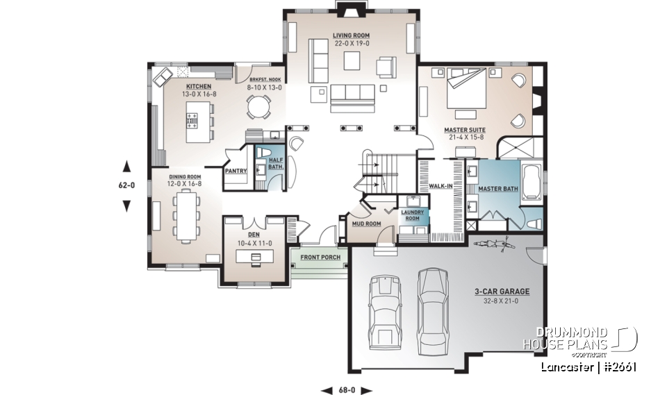 1st level - Timeless luxury home with triple garage and flexible living spaces for today’s modern families - Lancaster