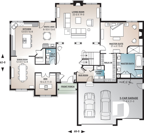 1st level - Timeless luxury home with triple garage and flexible living spaces for today’s modern families - Lancaster