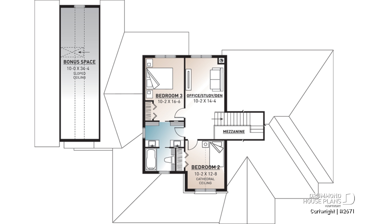 2nd level - 3 to 4 bedroom Ranch style home with open floor plan and 3-car garage, great kitchen - Cartwright